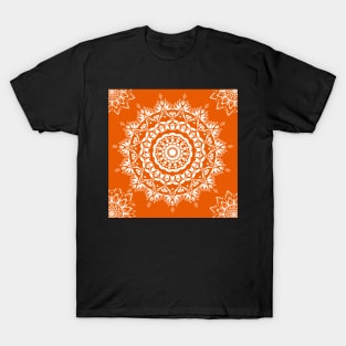 Orange Mandala T-Shirt